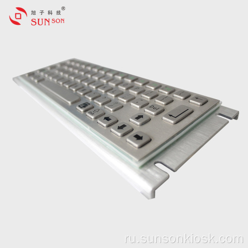 Усиленная металлическая клавиатура с трекболом